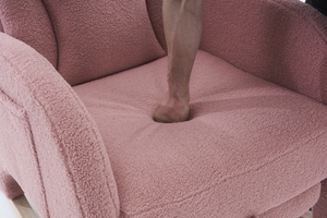 नर्सरी टेडी हाथीदांत ठोस लकड़ी के लिए आरामदायक फुटरेस्ट होम फर्नीचर लिविंग रूम के लिए लिविंग रूम - Product Image 6