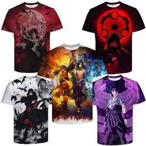 Summer Japanese Manga Anime Character T-shirt 100% Polyester Mesh Fabric 3d Printed T-shirts