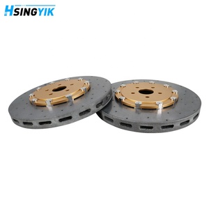 Rotor de disque de rupture en céramique en Fiber de carbone avant Hsingyik pour <span class=keywords><strong>Nissan</strong></span> GT-R R35 V6 380MM - Product Image 5