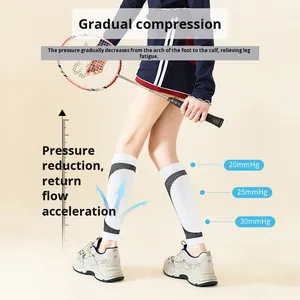 Automne High Crew <span class=keywords><strong>Compression</strong></span> Sports Chaussettes Leggings Fitness Running Badminton Sauter-Personnalisable Body Cuff <span class=keywords><strong>Compression</strong></span> Veau - Product Image 4