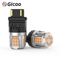 Bombilla LED GICOO P21W BA15S 9W 1000LM IP67 Impermeable 6000K, Lámpara de Señalización para Automóvil 12V, Reequipamiento/Actualización