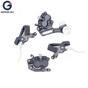 Kit d'assemblage <span class=keywords><strong>de</strong></span> <span class=keywords><strong>frein</strong></span> à disque hydraulique avant et arrière pour Surron Ultra Bee, rotor <span class=keywords><strong>de</strong></span> 240 mm, étrier CNC pour moto électrique tout-terrain - Product Image 1