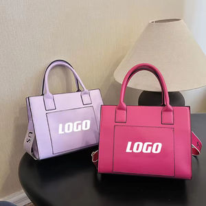 Sac à main de luxe en PU de haute qualité pour femme, de marque célèbre, motif lettres d'automne, fermeture éclair, grande capacité, sac de voyage portable - Product Image 3