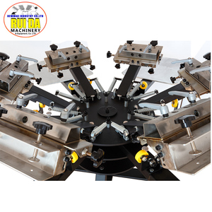 Micro Registration <strong>Manual</strong> Double Rotary T Shirt 4-6-8 Color Textile <strong>Printing</strong> <strong>Machine</strong> <strong>Multicolor</strong> <strong>Screen</strong> Printer - Product Image 6