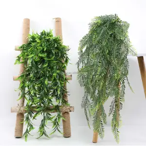 Nieuw Ontwerp Nepboom Kunstmatig Decor Indoor Boog Nep Bloesem Boom Bladeren Opknoping Nep Onkruid Groene Planten