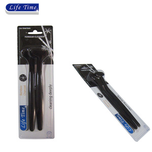 Vente en gros de gratte-langue en plastique au charbon de bambou pour nettoyage buccal en profondeur, avec logo personnalisé, produit très demandé - Product Image 4