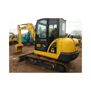 KOMATSU-Pelle de 6 tonnes PC60, mini pelleteuse d'occasion d'origine japonaise, petite boîte de vitesses pour machines de construction, moteur/pompe à roulements - Product Image 1