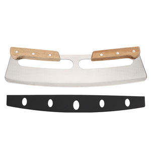 Cortador de <span class=keywords><strong>Pizza</strong></span> de Acero Inoxidable de Alta Resistencia, Cuchillo Semicircular para <span class=keywords><strong>Pizza</strong></span>, Herramienta para Hornear, Agitador de <span class=keywords><strong>Pizza</strong></span> - Product Image 3