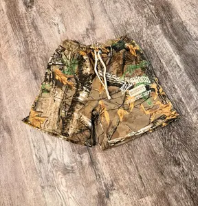 WT Custom Bermuda Streetwear Real Tree Sublimation All Over Print Baggy Camouflage Camo Jogger Sweat Shorts For Men