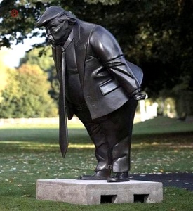 Giardino all'aperto a grandezza naturale famosa figura umana scultura in bronzo <span class=keywords><strong>presidente</strong></span> e senza paura statua della ragazza - Product Image 2