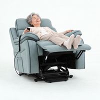Fauteuil inclinable électrique avec chaleur et massage, canapé électrique réglable pour personnes âgées, seniors et femmes enceintes