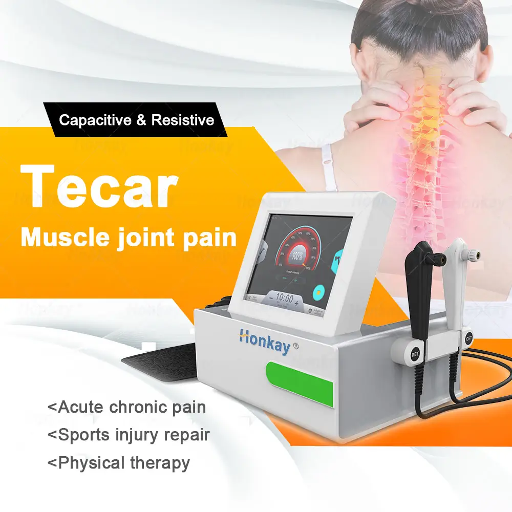 RET CET RF Machine Negative Plate Body Massage Joint Pain Relief Physical Therapy Equipment Tecar Therapy Physiotherapy Machine
