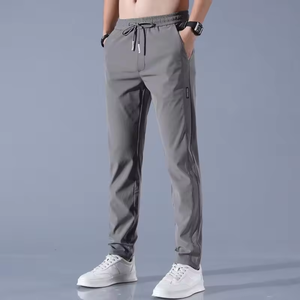Canvas <strong>Elastic</strong> <strong>Waist</strong> Casual Pants Men's Autumn Breathable Straight Loose <strong>Work</strong> Trend Sports <strong>Trousers</strong> - Product Image 3