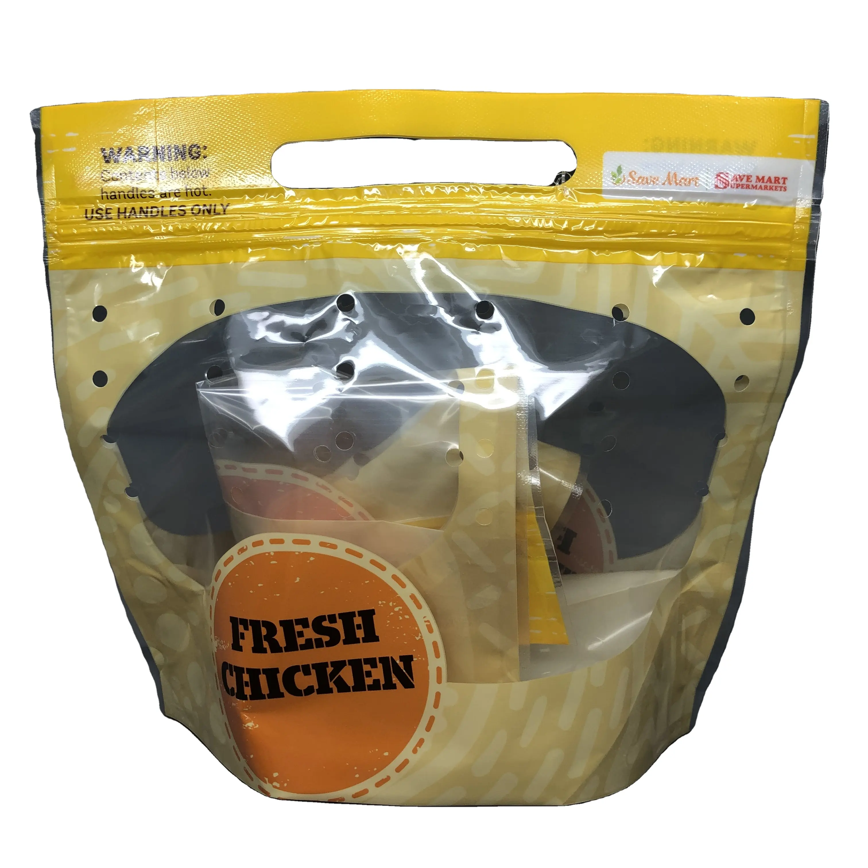 Saco de embalagem saco de plástico para frango rotissura frango galinha assado quente embalagem frango