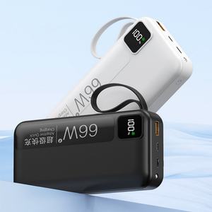 Nuevo Diseño PD20W Banco de Energía Portátil de Gran Capacidad 10000mah 30000mah con Cables Integrados para Teléfono - Product Image 5