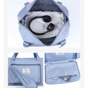 Sac de voyage pliable moderne 2024 grande capacité, étanche et durable, avec séparation sec/humide, sac de sport en nylon écologique pour la gym - Product Image 3