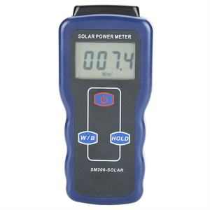 Compteur d'énergie solaire numérique portable SM206, radiations de compteur de lumière du soleil mesurant la force UV tenue dans la main d'instrument d'essai - Product Image 3