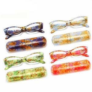 Gafas de Lectura con Marco Pequeño para Mujer, Diseño Floral Colorido, Anti Luz Azul, con Caja, Moda 2025 - Product Image 2