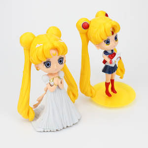 เซเลอร์มูน คิว-สไตล์ ชุดฟิกเกอร์ อุซากิ ซึคิโนะ และ เจ้าหญิงเซเรนิตี้ 2 ท่าทาง ชุดนักเรียนกะลาสี ชุดเดรสสีขาว พร้อมฐานสำหรับนักสะสม - Product Image 5