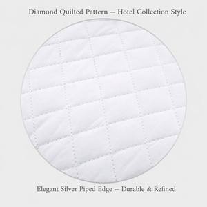 Almohada Acolchada de la Colección Hotel, Suave, Alternativa al Plumón, con Borde Ribeteado, para Dormir de Lado, Boca Arriba o Boca Abajo - Product Image 3