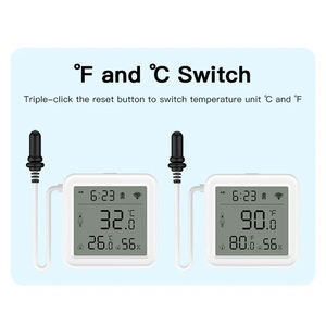 WiFi <b>Temperature</b> Humidity Sensor with External <b>Probe</b> Thermometer Hygrometer <b>Temperature</b> Sensor for Plants Aquarium Winery - Product Image 2