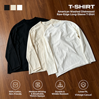 T-shirt décontracté à manches courtes pour homme, design uni, style streetwear, surdimensionné, 100% coton, 285g, vêtements de créateur vintage