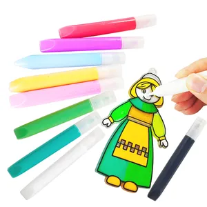 KHY Hot Sale Art Supply Kit For Kid Girl Mini Painting The Gouache Glass Diy Colour Birthday Gift Art Window Paint Set