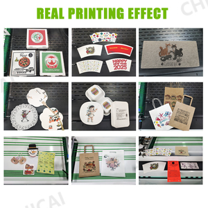 2025 Natal presente caixa impressora único passe papelão ondulado pizza pacote impressão máquina - Product Image 3