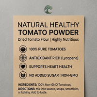 Poudre de Tomate Naturelle 100g par Sachet, Extrait Herbal Sain, Poudre de Tomates Séchées, Vitamine Alimentaire en Bouteille ou en Fût