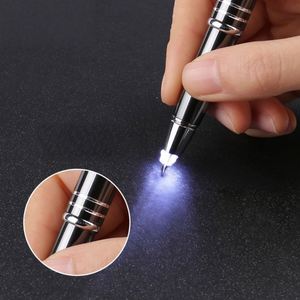 Executive LED Light-Up Novelty Promotional 3-in-1 Metal for Ballpoint Pen with Custom Logo for Office Travel & Gifts - Product Image 2