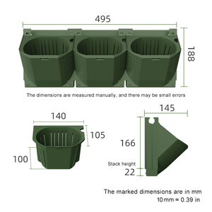 Système d'irrigation automatique pour maison K230, supports muraux robustes, jardinière verticale en plastique suspendue, jardin intelligent, pots de fleurs verts - Product Image 3