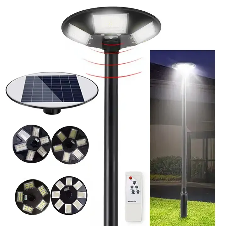 Fornitura di fabbrica lampada pilastro pali alti IP65 giardino impermeabile paesaggio cancello recinzione LED lampione solare luci Post esterno LED