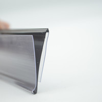 Bande en plastique d'étiquette de prix enfichable de support d'étiquettes extrudées en PVC coloré pour bande de date de supermarché