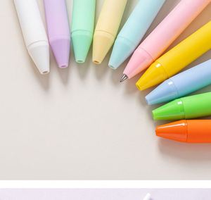 Bolígrafos de Plástico al por Mayor, Color Caramelo, Económicos, Multicolores, Recubiertos de Goma, para Regalos, con Logotipo Personalizado Impreso, para Papelería - Product Image 5