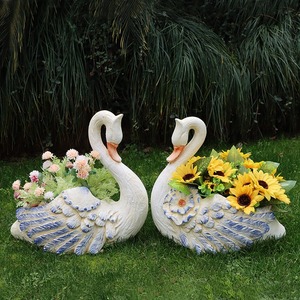 Extérieur Creative Swan Ornement Pot De Fleurs Bambou <span class=keywords><strong>Jardin</strong></span> Cour Disposition pour Maison Aménagement Paysager Balcon <span class=keywords><strong>D</strong></span>écoration pour Maison Pack - Product Image 5