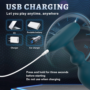 Ylove 10 chế độ điều khiển từ xa điện tuyến tiền liệt Massager Silicone hậu môn cắm và hạt hậu môn chơi đồ chơi tình dục - Product Image 3