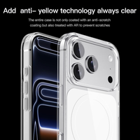 Coque de luxe transparente antichoc et étanche magnétique pour iPhone 17 Pro Max – Compatible OEM/ODM/Marque Privée
