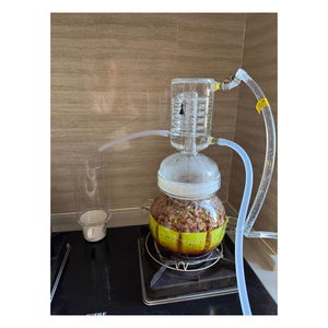 Distillateur en verre borax de <span class=keywords><strong>4</strong></span> litres Extracteur d'hydrosol pour refroidissement par eau Extracteur d'huiles essentielles pour la maison Eau distillée pour parfum - Product Image 6