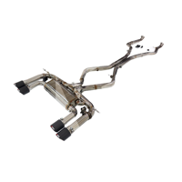Échappement Catback Vortex Valvetronic X5M X6M F85 F86 4.4T S63 Son actif Acier inoxydable poli miroir Épaisseur 1,5 mm Haute performance