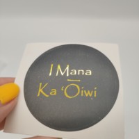Autocollants en papier adhésif découpés sur mesure, design privé, logo de marque imprimé en feuille d'or personnalisée
