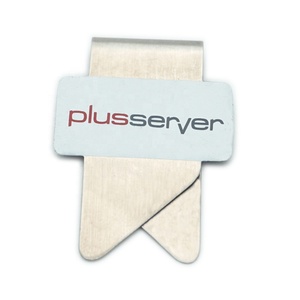 Clipe de papel de marcador promocional, granel, clipe de <span class=keywords><strong>metal</strong></span> plano, clipe de suporte de cartão em branco personalizado, clipes de papel de aço inoxidável para escritório - Product Image 2