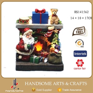 6 Inch Resin Led Decoration Christmas Ornaments Santa Claus - Product Image 2