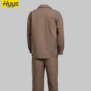 高品質吸湿発散性コットン作業服安全溶接作業着スーツ高視認性反射テープ付きカスタム作業服 - Product Image 5