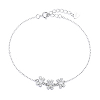 925 Silber Blumen-Armband - Ein Einzigartiges, Exquisites und Luxuriöses Geschenk für Besondere Anlässe, Perfekt für den Valentinstag