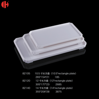 82105 Plateau à sushi japonais classique, service de restauration, vaisselle rectangulaire en mélamine, ensemble de vaisselle écologique pour fête