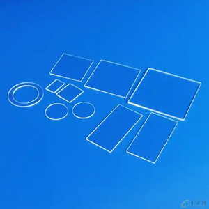 แผ่นควอตซ์บางแบบกำหนดเอง ขายส่ง หน้าต่างควอตซ์หลอม แผ่นซิลิคอนหลอม - Product Image 2