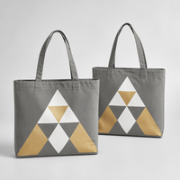 Sac en toile de Noël en coton biologique lavable, avec emblème personnalisé Holly, pour la maison, support de merchandising saisonnier, disponible en stock complet et personnalisable pour achats répétés