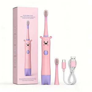 Cepillo <span class=keywords><strong>de</strong></span> Dientes Eléctrico Recargable USB con Forma <span class=keywords><strong>de</strong></span> Animal para Niños <span class=keywords><strong>de</strong></span> 7 Años, Cable <span class=keywords><strong>de</strong></span> Carga Portátil, Batería - Product Image 1