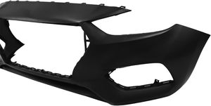Topzonauto pour Hyundai Accent 2018 2019 2020 2021 <span class=keywords><strong>2022</strong></span>, kit de couvre-pare-chocs avant compatible avec la calandre supérieure et inférieure et les feux antibrouillard - Product Image 3
