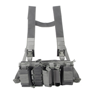 Chaleco Táctico Ligero D3, Bolsa de Pecho de Nailon Molle, Bolsa Frontal, Funda para Cargadores, Arnés para Radio de Exterior - Product Image 6